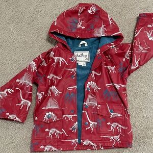 Hatley lined raincoat, size 4, dinos